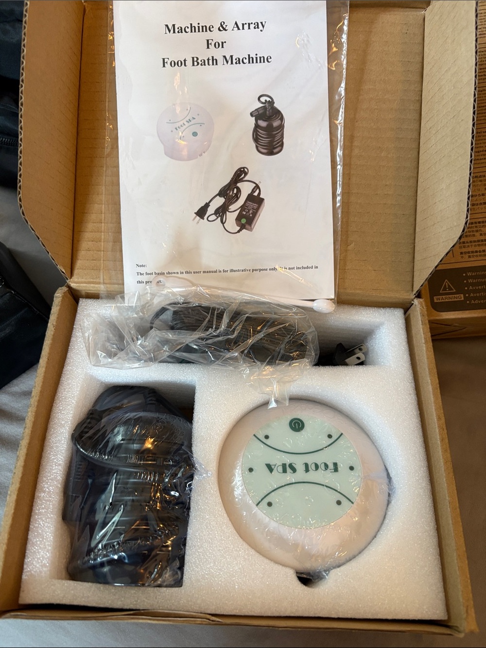 NEW Foot Spa Machine Accessory Kit - White